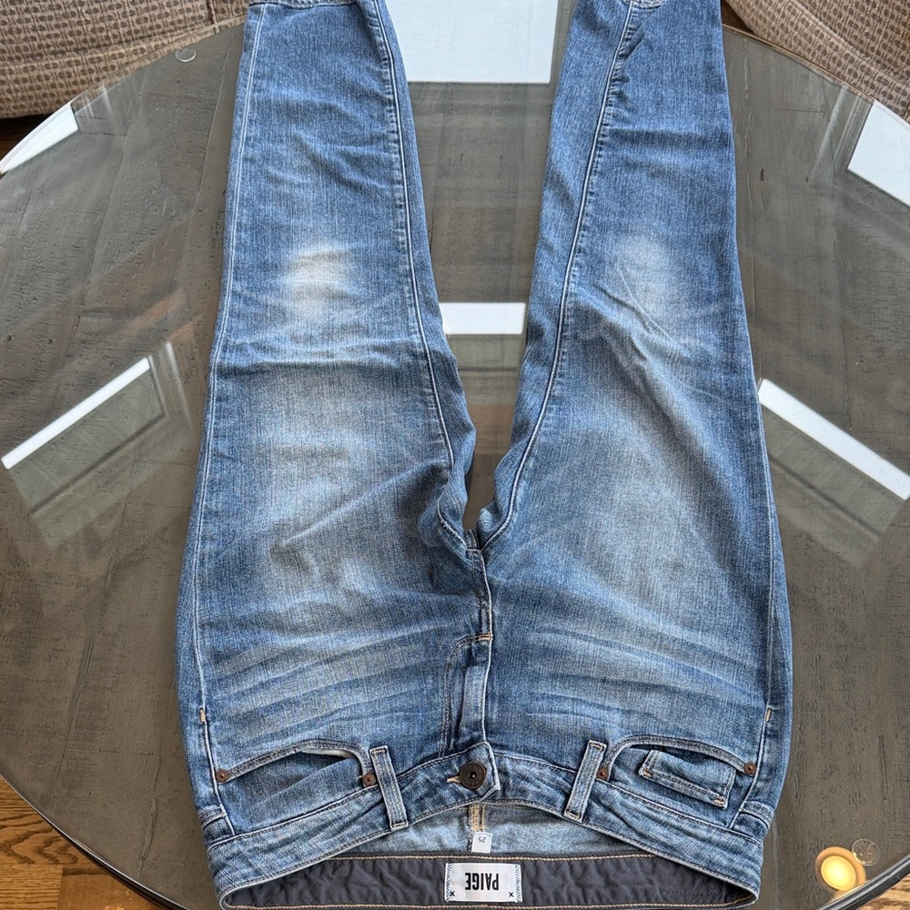 PAIGE Jimmy Jimmy Crop Light Blue Jeans. Size 25. Inseam‎ 27.5 - Picture 6 of 7